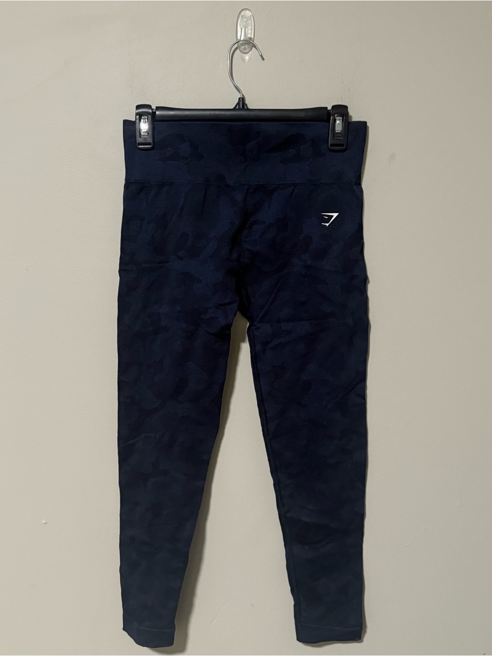 Gymshark Blue High Waisted Camo Leggings Size Large